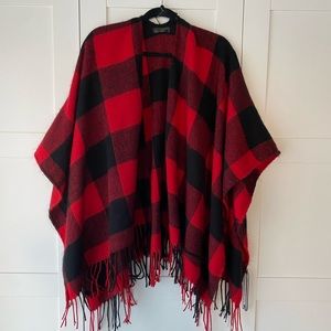 Buffalo Check Poncho/Shawl